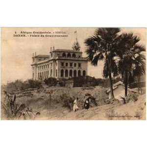 Afrique Occidentale Senegal Dakar Palais Du Gouvernment Postcard